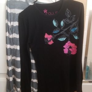 Two Large Nollie Long Sleeves